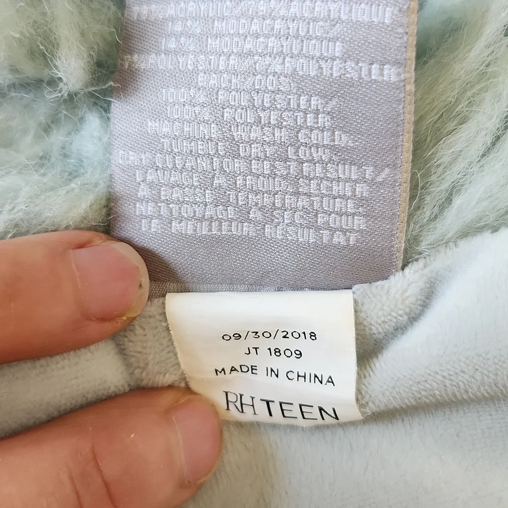 Restoration Hardware Shag Throw Blanket